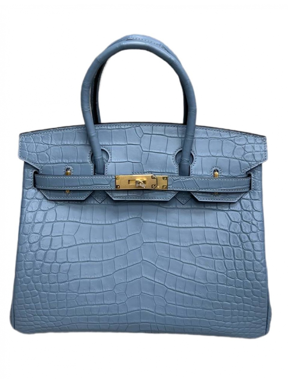 Сумка Hermes Birkin 30 из матовой кожи аллигатора